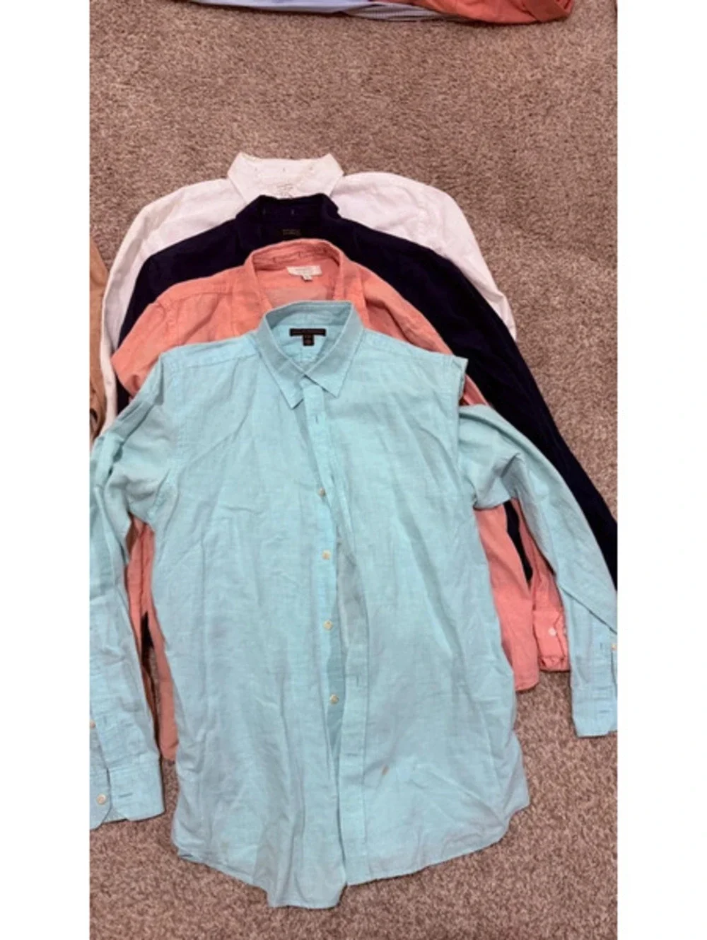 Banana Republic Linen Shirt Lot 7 L Slim 3 NWT